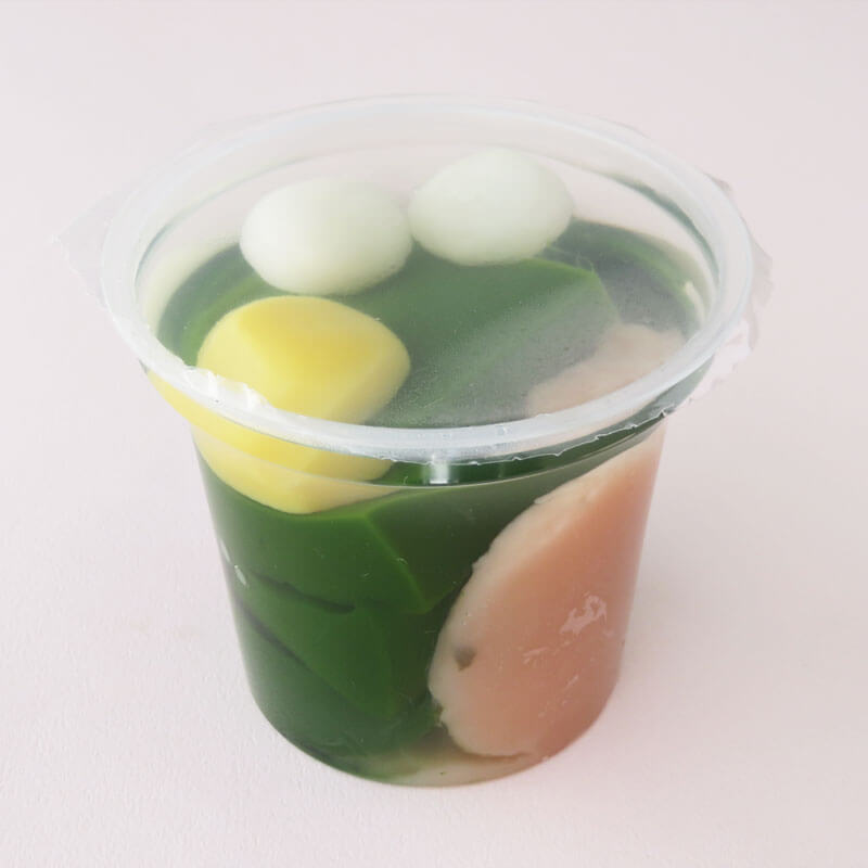 千年の香り 千紀園の「春色さくらあんの宇治抹茶ゼリー」