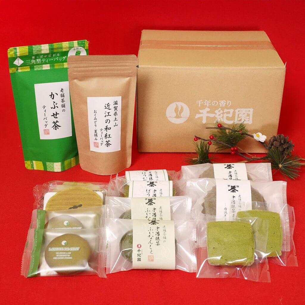 老舗茶舗千紀園の福箱2025≪お茶とスイーツお得セット（常温便）≫