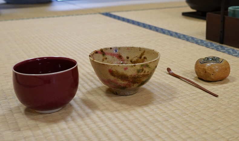 立木神社柿まつり秋のお茶会お道具