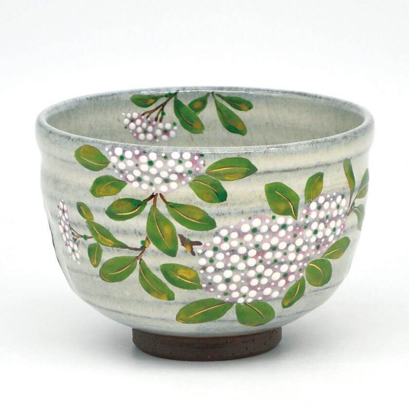 中村 清彩・茶碗 色絵 小手毬（107762）