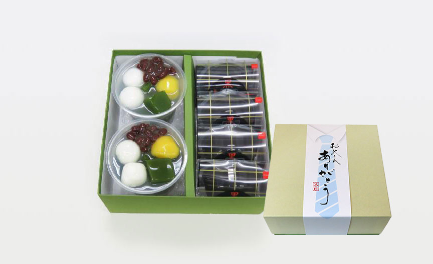 千紀園（せんきえん）の老舗茶舗のひやひやスイーツセット2種6個