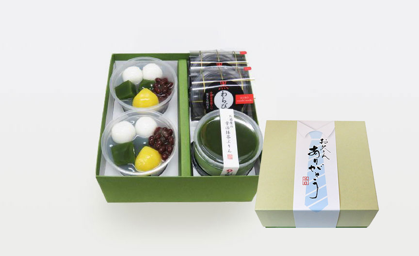 千紀園（せんきえん）の老舗茶舗のひやひやスイーツセット3種6個