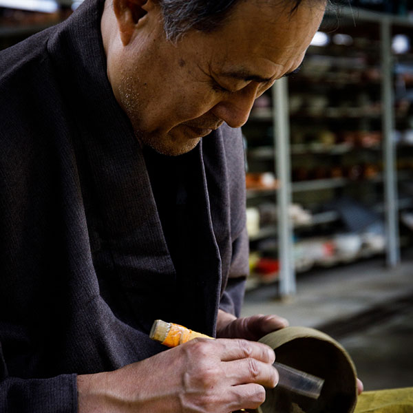 佐々木虚室制作風景